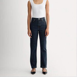 Everlane Women's High-Key Stovepipe Jean in Dark Indigo, Size 28